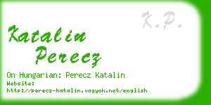 katalin perecz business card